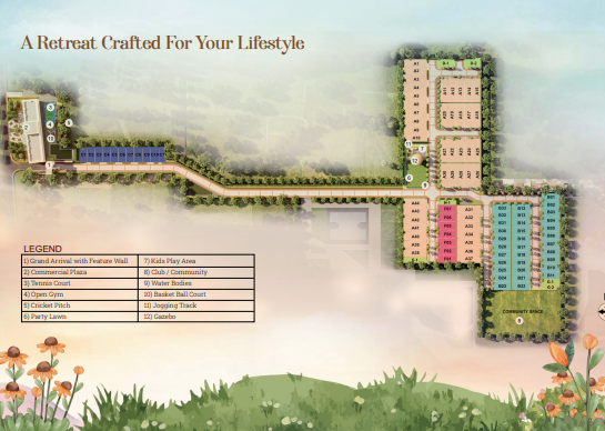 The Florett Enclave,Master Plan | DhanBhumi